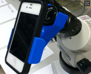 Microscope phone adapter